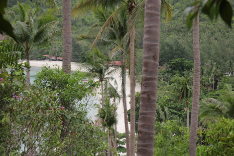 La primera vista de Bottle Beach