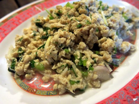 El delicioso Larb tailandés, una versión del rico Laap laosiano.
