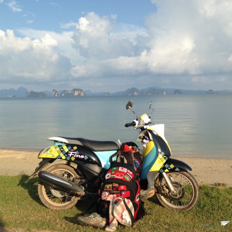 Moto en Koh Yao Noi