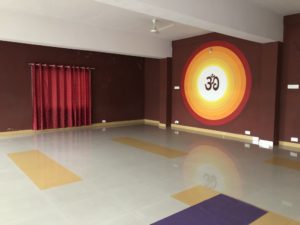 sala de yoga en Mysore
